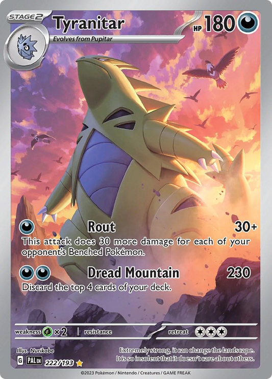 Tyranitar Illustration - Paldea Evolved