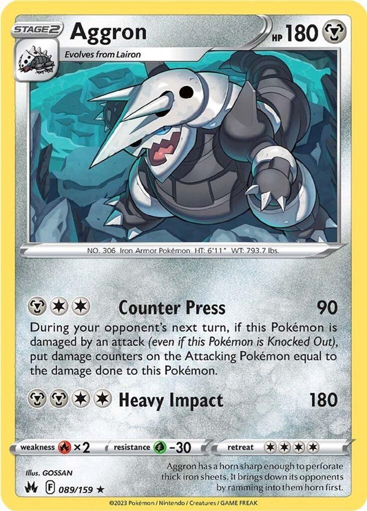 Aggron Holografico - Crown Zenith