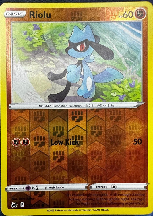 Riolu Reverse Holografico - Crown Zenith