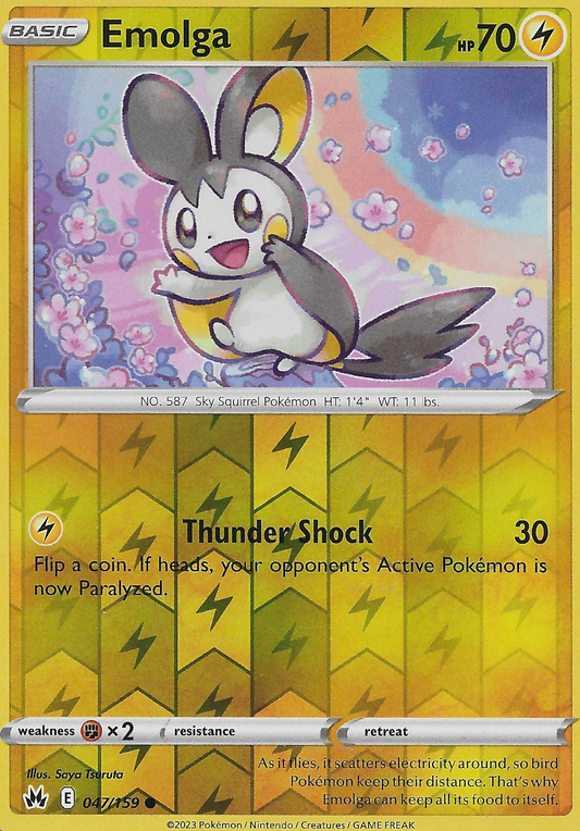 Emolga Reverse Holografico - Crown Zenith
