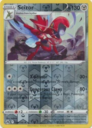 Scizor Reverse Holografico - Crown Zenith