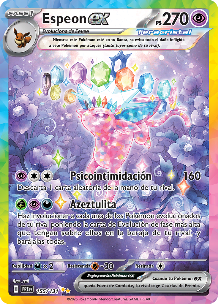 Espeon EX Special Illustration - Evoluciones Prismaticas