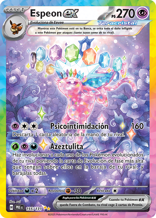Espeon EX Special Illustration - Evoluciones Prismaticas