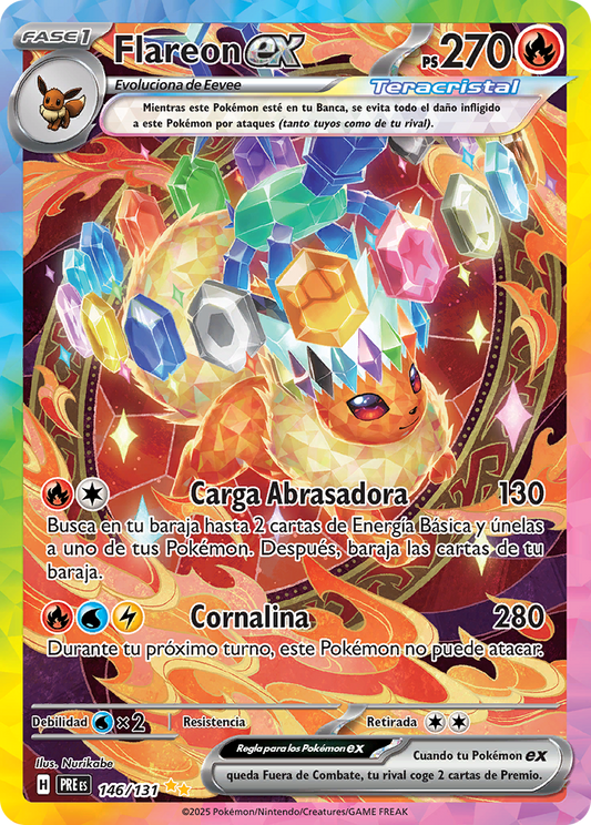 Flareon EX Special Illustration - Evoluciones Prismaticas