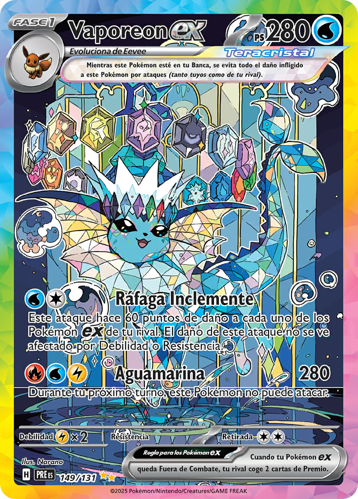 Vaporeon Special Illustration - Evoluciones Prismaticas