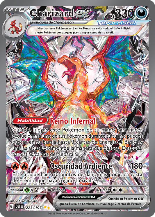 Charizard EX Special Illustration - Llamas Obsidianas