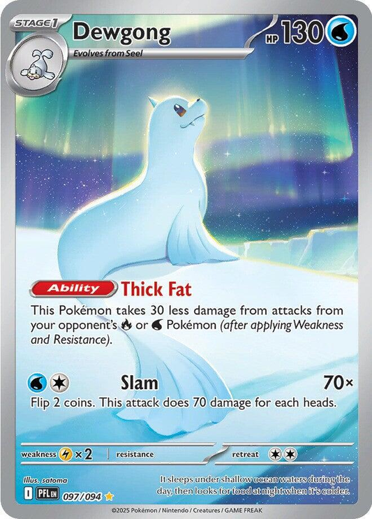 Dewgong Illustration (Español) - Llamaradas Fantasmales