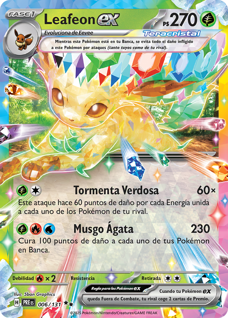 Leafeon EX - Evoluciones Prismaticas