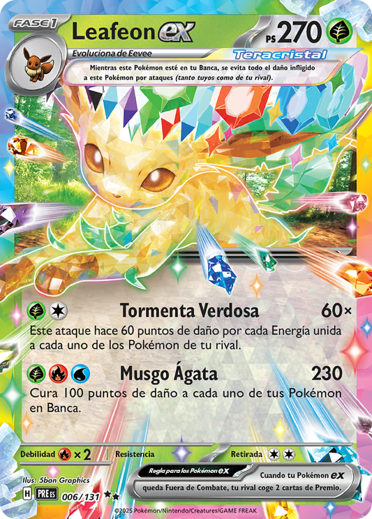 Leafeon EX - Evoluciones Prismaticas