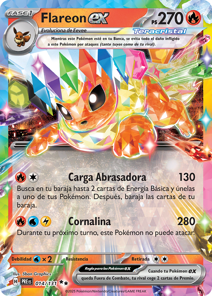 Flareon EX - Evoluciones Prismaticas