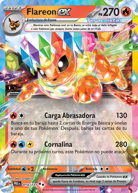 Flareon EX - Evoluciones Prismaticas
