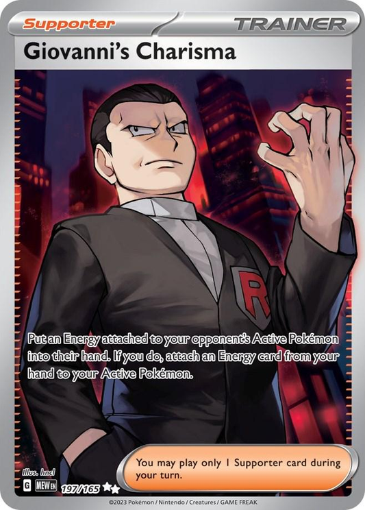 Giovanni's Charisma Full Art - Pokemon 151