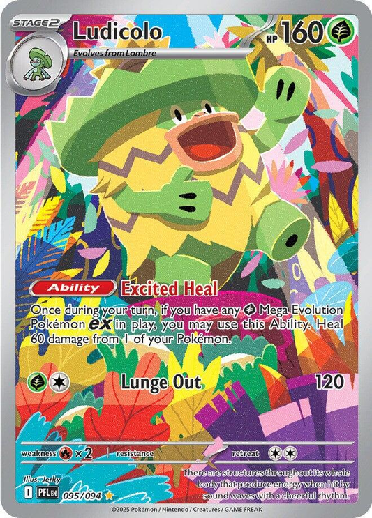 Ludicolo Illustration - Phantasmal Flames