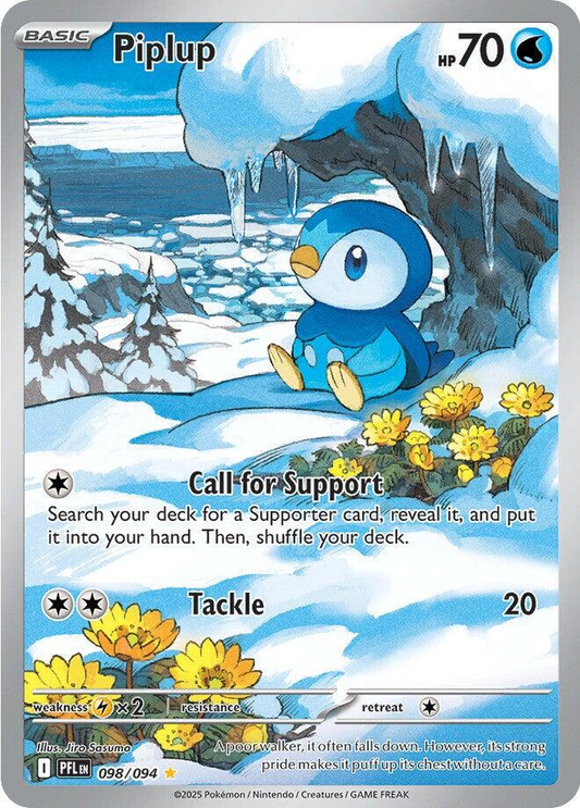 Piplup Illustration - Phantasmal Flames