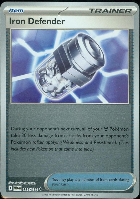 Iron Defender Reverse Holografico - Mega Evolution