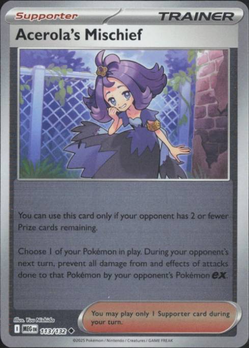 Acerola's Mischief Reverse Holografico - Mega Evolution