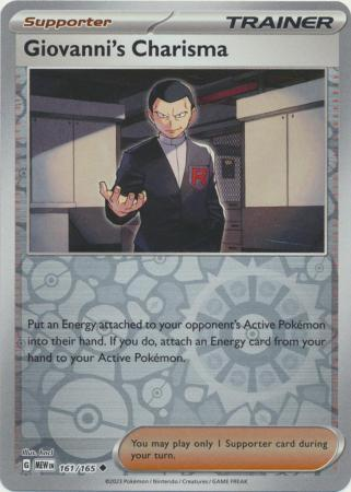 Giovanni's Charisma Reverse Holografico - Pokemon 151