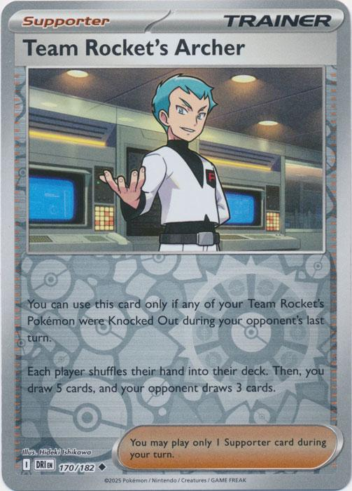Team Rocket's Archer Reverse Holografico - Destined Rivals