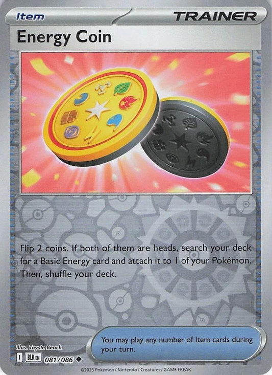 Energy Coin Reverse Holografico - Black Bolt