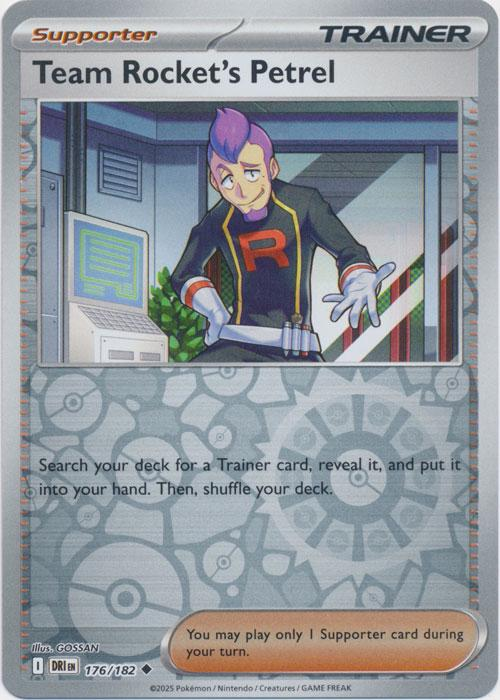 Team Rocket's Petrel Reverse Holografico - Destined Rivals