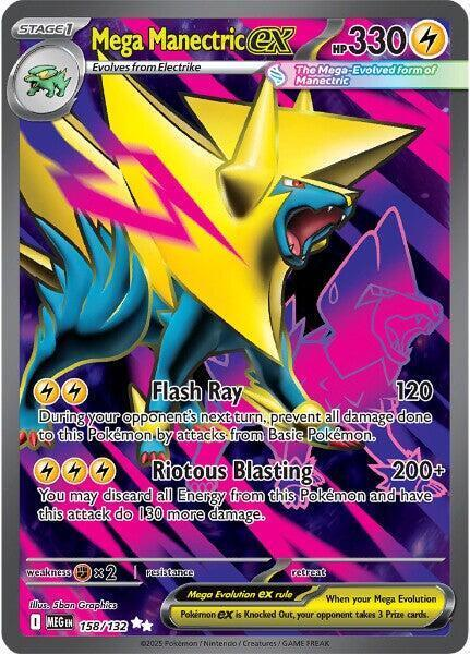Mega Manectric EX Full Art - Mega Evolution