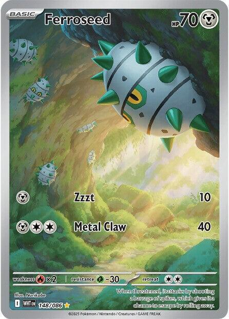 Ferroseed Illustration - White Flare