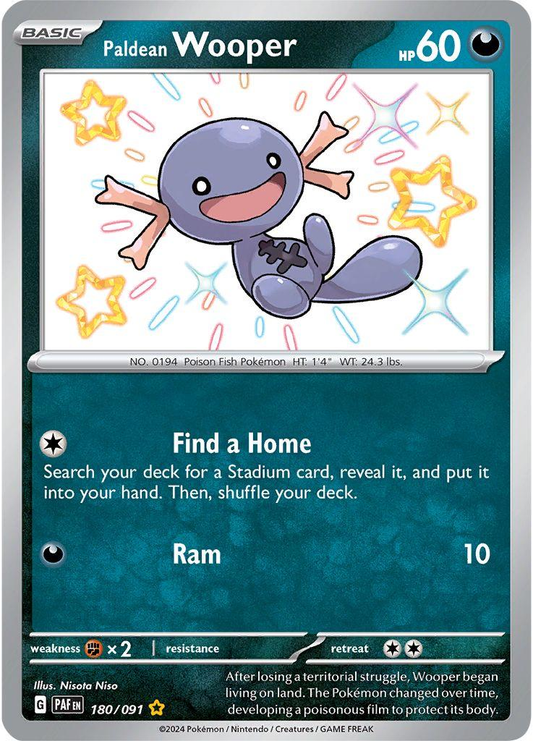 Paldean Wooper Shiny - Paldean Fates