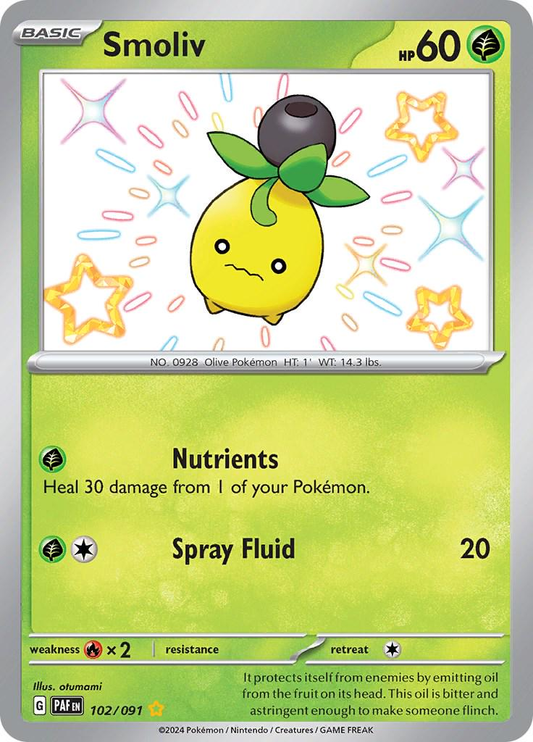 Smoliv Shiny - Paldean Fates