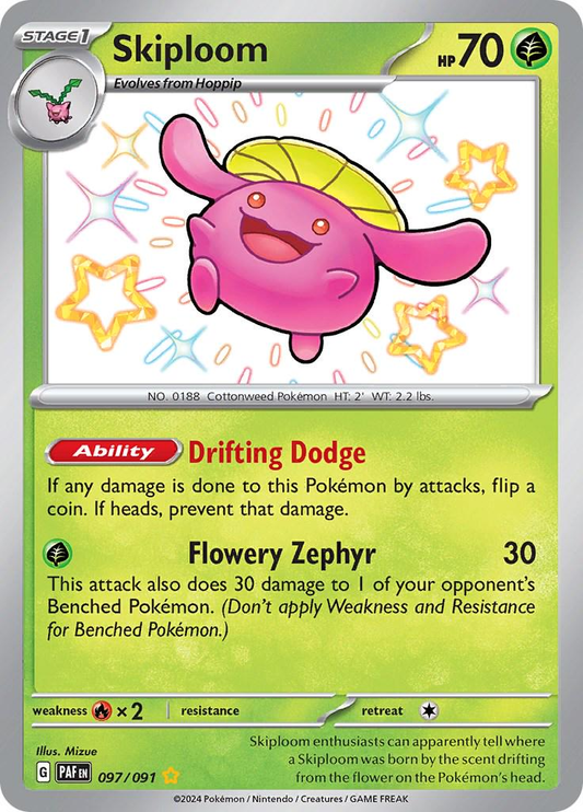 Skiploom Shiny - Paldean Fates