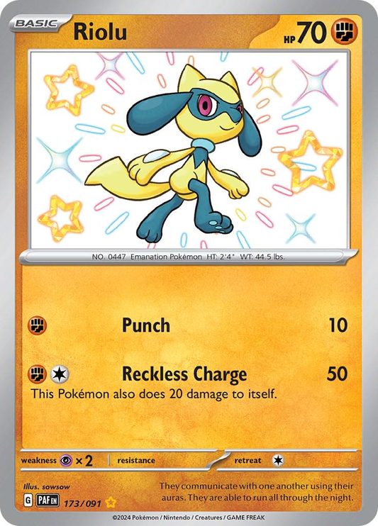 Riolu Shiny - Paldean Fates