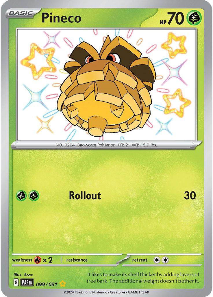 Pineco Shiny - Paldean Fates