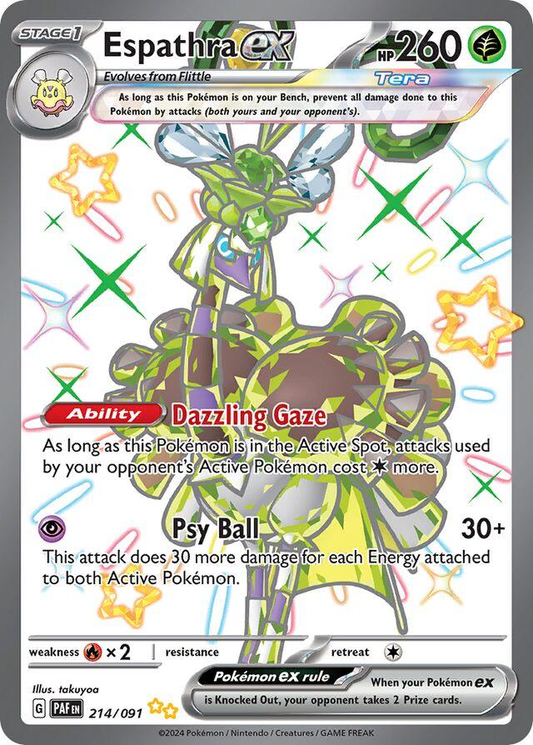 Espathra EX Full Art Shiny - Paldean Fates