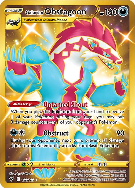 Galarian Obstagoon Full Art Shiny Dorado - Vivid Voltage