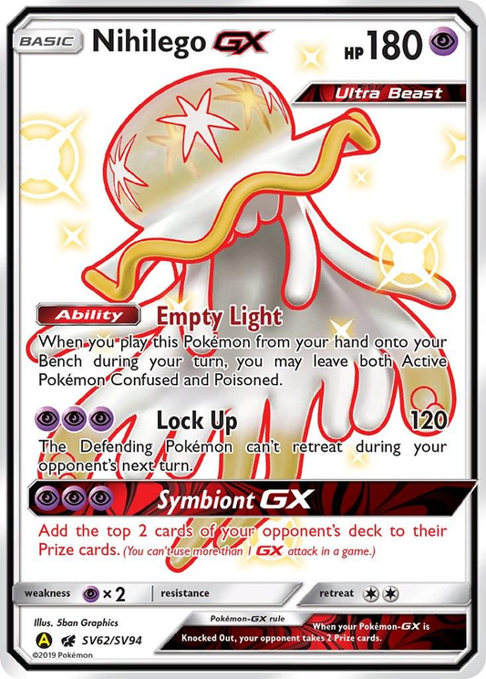 Nihilego GX Full Art Shiny - Hidden Fates