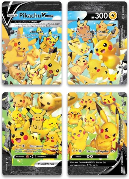 Pikachu V-Union (SET Completo) - Sword & Shield Promo