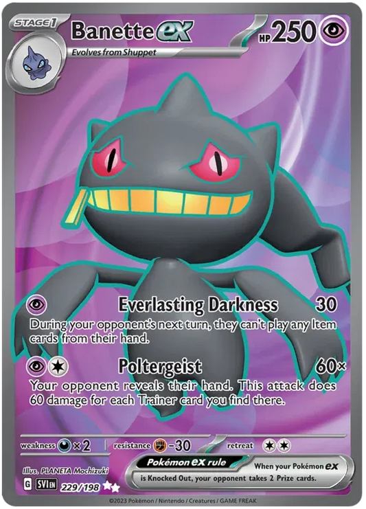 Banette EX Full Art - Scarlet & Violet Base Set