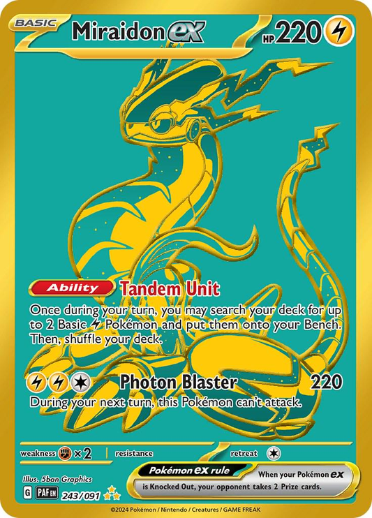Miraidon EX Golden - Paldean Fates