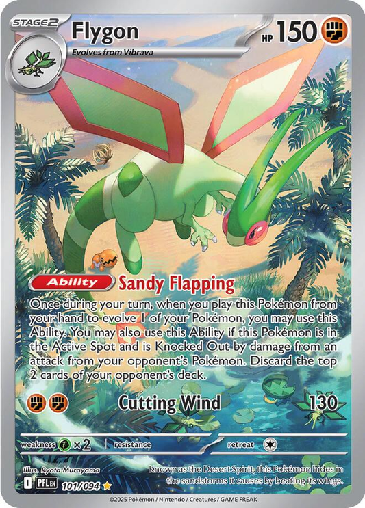 Flygon Illustration - Phantasmal Flames