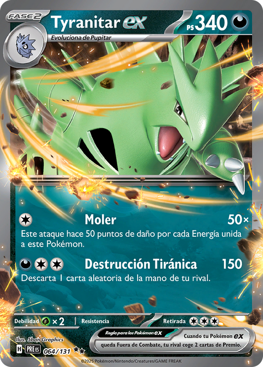 Tyranitar EX - Evoluciones Prismaticas