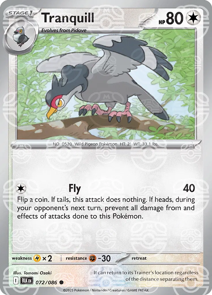 Tranquill Master Ball - Black Bolt