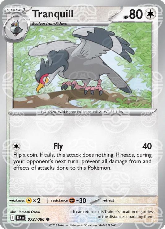 Tranquill Master Ball - Black Bolt