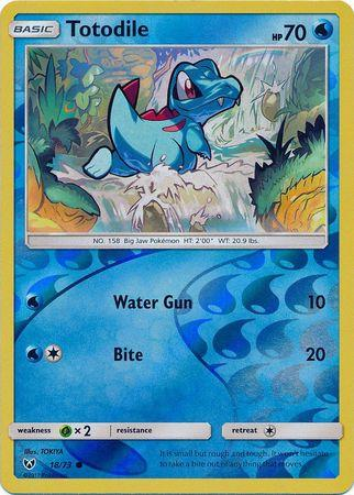 Totodile Reverse Holografico - Shining Legends