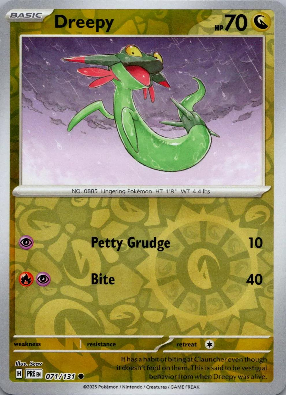 Dreepy Reverse Holografico - Prismatic Evolutions
