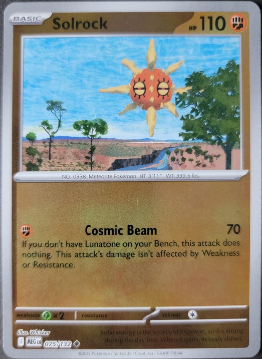 Solrock Reverse Holografico - Mega Evolution