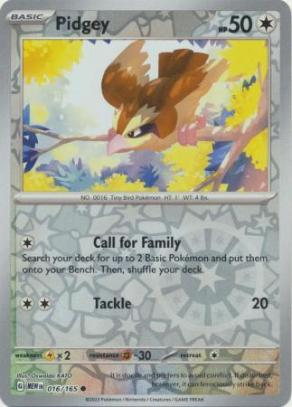 Pidgey Reverse Holografico - Pokemon 151
