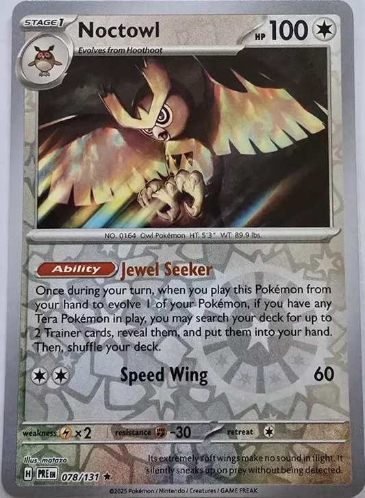 Noctowl Reverse Holografico - Prismatic Evolutions