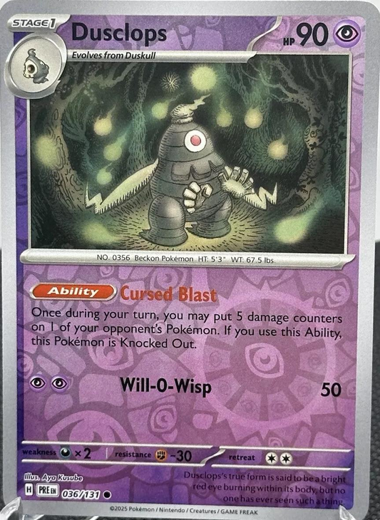 Dusclops Reverse Holografico - Prismatic Evolutions