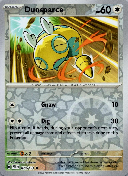 Dunsparce Reverse Holografico - Prismatic Evolutions