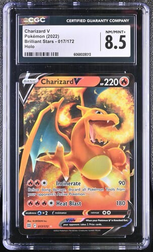 Charizard V Brilliant Stars - CGC 8.5