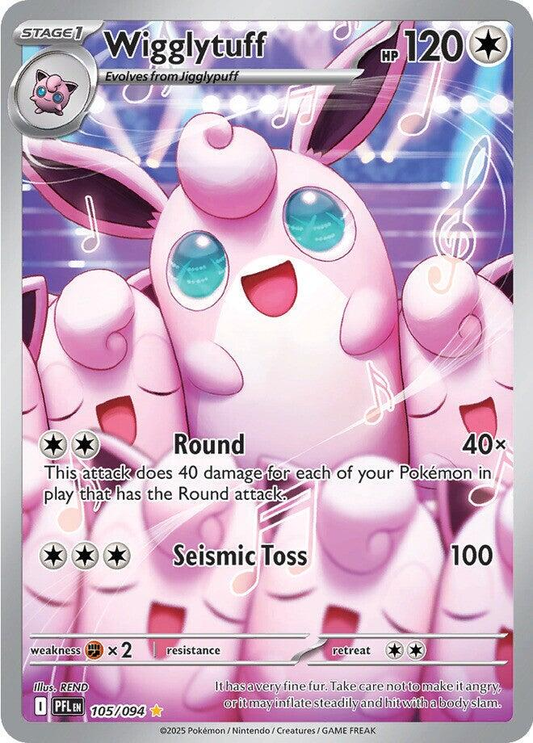 Wigglytuff Illustration - Phantasmal Flames